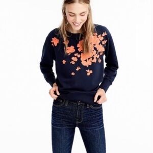 J Crew Embroidery Sweatshirt, Size Large